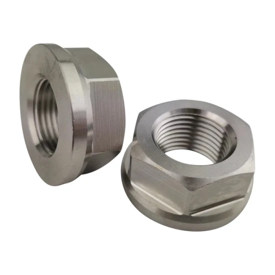 Custom Produced High Quality Stainless Steel Flange Nut M18X1.5